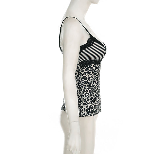 Top Sensual de Encaje Leopardo con Tirantes Ajustables - Image 16