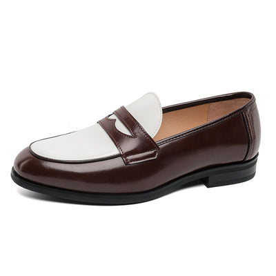 Zapatos Casuales de Cuero para Hombre - Diseño Versátil sin Cordones - Image 6