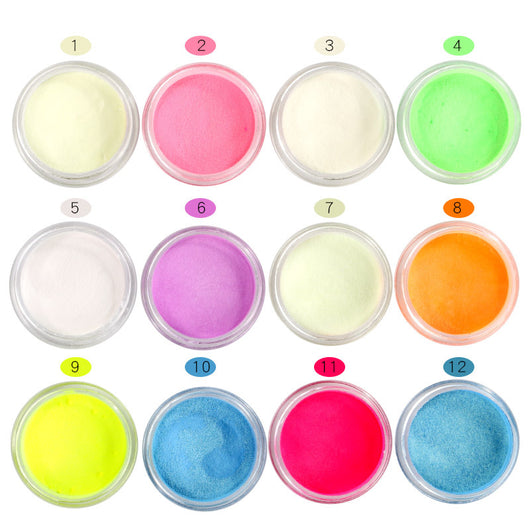 Polvo Espejo Mágico Luminoso 12 Colores - Efecto Fluorescente para Uñas - Image 13
