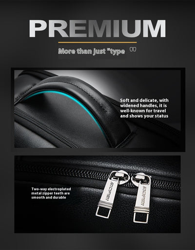 Mochila Ejecutiva de Cuero Genuino para Hombre - Primera Capa - Image 11
