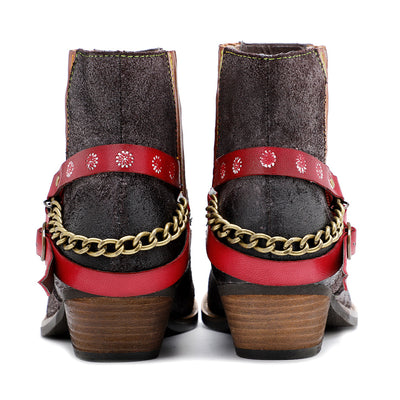 Botas Vaqueras Artesanales con Acabado Esmerilado para Mujer - Image 16