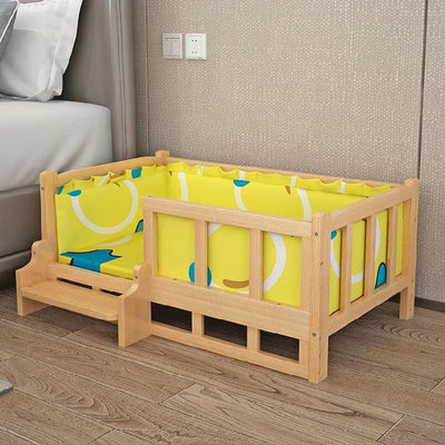 Cama de Madera para Perros - Diseño Veraniego Elevado - Image 4