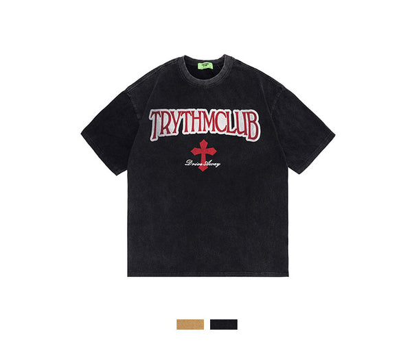 Camiseta Unisex Lavada Efecto Desgastado - Estilo Urban Casual - Image 3
