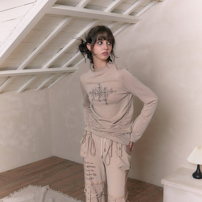 Blusa Retro Picante para Chica - Estilo Vintage Camel - Image 6