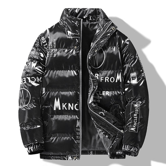 Abrigo de Invierno Estampado para Hombre