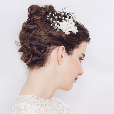 Tiara Nupcial con Perlas y Cristales Brillantes para el Cabello - Image 10