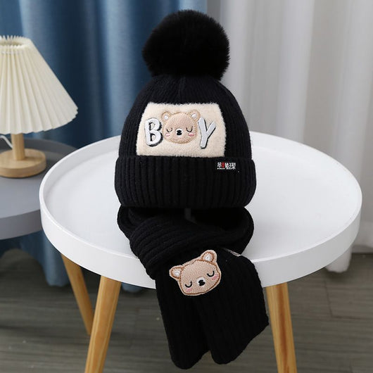Gorro y Bufanda Tejida para Bebé - Conjunto Osito Calientito - Image 11