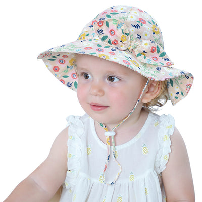 Gorro de Bebé Verano Algodón Floral Estilo Europeo - Image 52