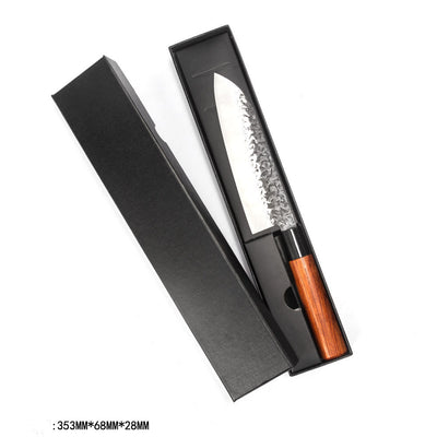 Cuchillo Santoku Forjado a Mano - Hoja de Chef Profesional - Image 14