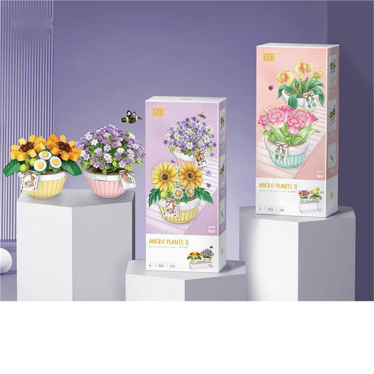 Bloques de Construcción Ramo de Flores - Puzzle Infantil Armable - Image 2