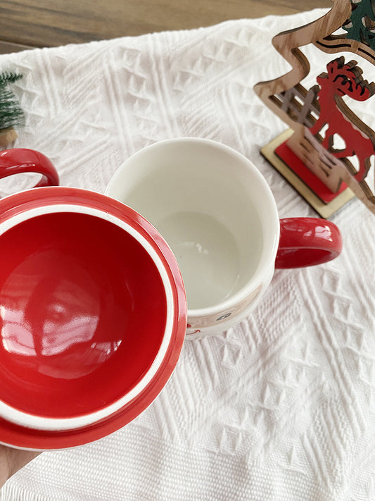 Taza Navideña de Cerámica con Dibujos Infantiles - Regalo Perfecto para Estudiantes - Image 2