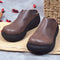 Sandalias Retro de Plataforma Mujer en Cuero