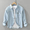 Camisa Jeans Retrô Japonesa Manga Longa Masculina
