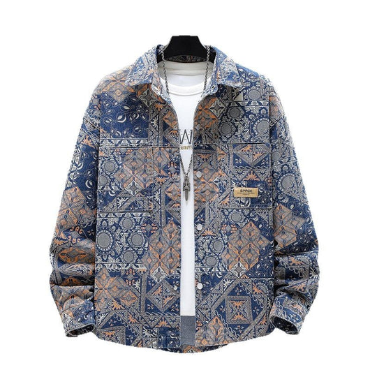Camisa Estampada Suelta de Manga Larga para Adolescentes - Image 5