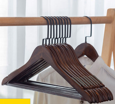 Percha de Madera Antideslizante sin Marcas para Ropa Delicada - Image 4