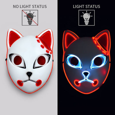 Máscara Facial LED Luminosa con Diseño de Gato - Image 9