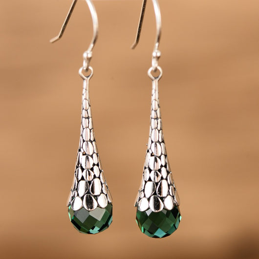 Aretes de Plata 925 Estilo Retro con Colgante Elegante - Image 15