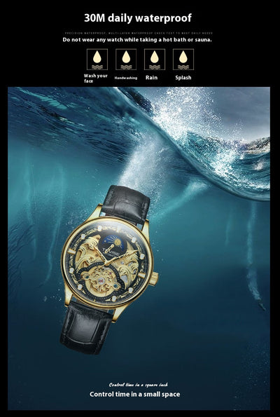 Reloj Automático de Negocios y Ocio Resistente al Agua para Hombre - Image 7