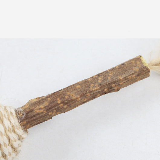 Juguete Interactivo para Gatos con Plumas y Cuerda de Cáñamo - Image 3
