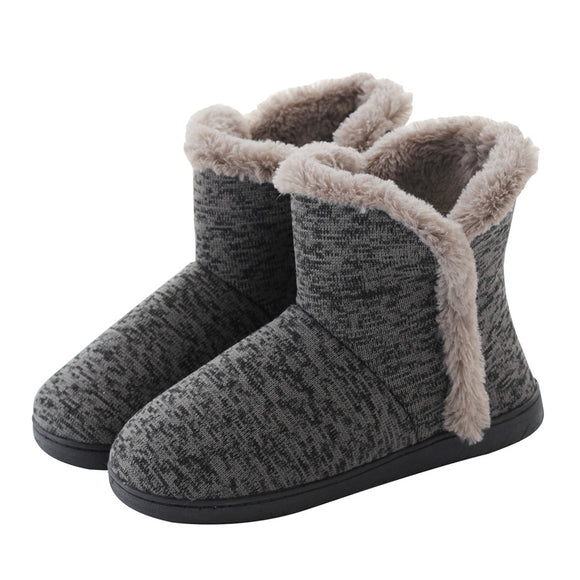 Pantuflas Altas de Invierno para Hombre con Plataforma de Terciopelo