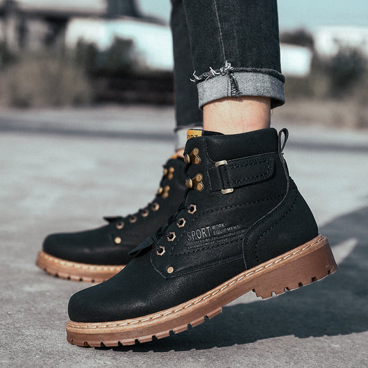 Botas Martin de Cuero Cálido con Suela Antideslizante - Image 19