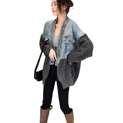 Cardigan de Punto con Costuras de Diseño para Mujer - Image 9
