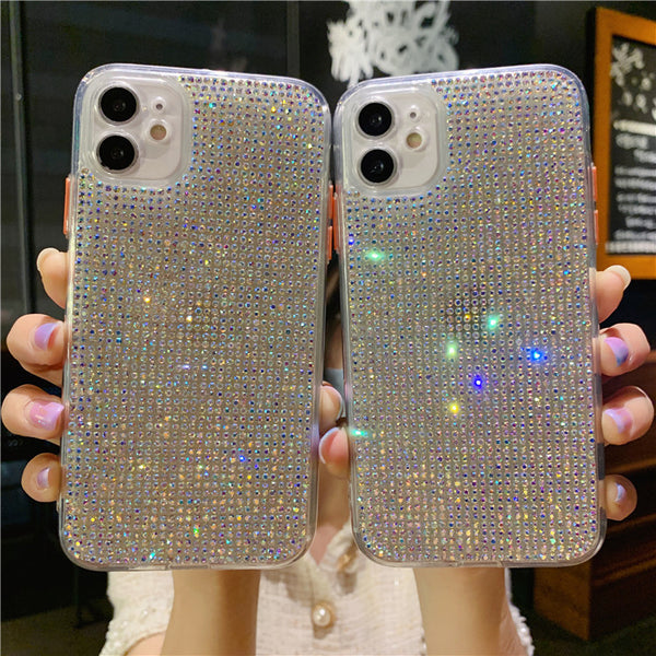 Funda Protectora Transparente de Diamante para Móvil