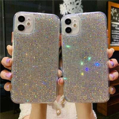 Funda Protectora Transparente de Diamante para Móvil