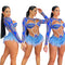 Bodysuit Manga Larga Calado con Estampado Digital