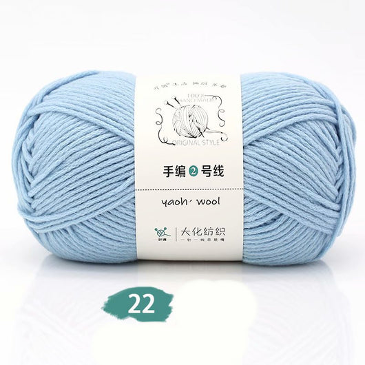 Lana Tejida a Mano Grosor Medio - Kit DIY con Aguja para Bufanda, Gorro y Abrigo - Image 24