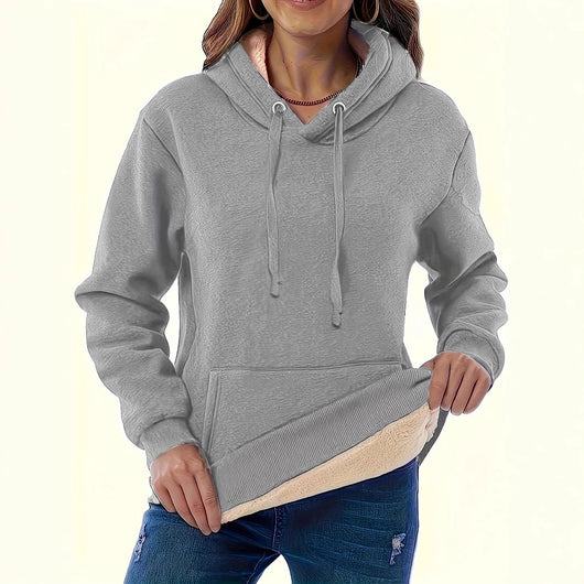 Sudadera Cálida con Capucha y Bolsillos - Versátil para Cualquier Estilo - Image 3