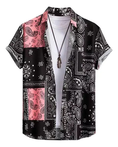 Camisa Hawaiana Casual con Estampado Creativo para Hombre - Image 3