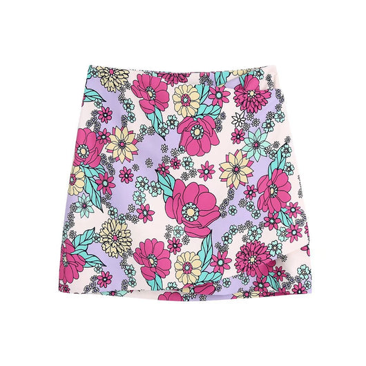 Conjunto Crop Top Encaje con Cordones y Falda Cintura Alta - Image 4