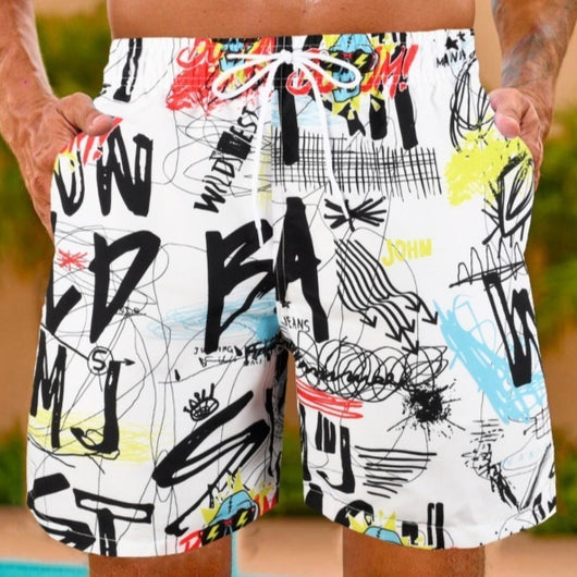 Shorts Casuales Amplios para Hombre - Ideales para Aguas Termales y Piscina