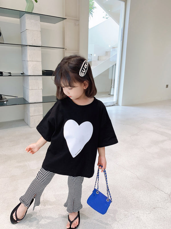 Playera de Algodón Suave para Niña - Diseño Holgado y Cómodo