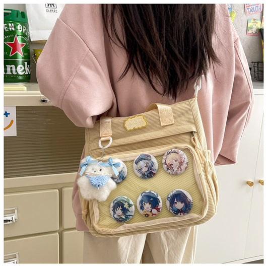 Bolsa Crossbody Transparente de Gran Capacidad Estilo Japonés para Estudiantes - Image 55