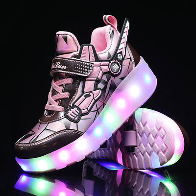 Patines de Cuatro Ruedas con Ruedas Dobles para Niños y Niñas - Image 3