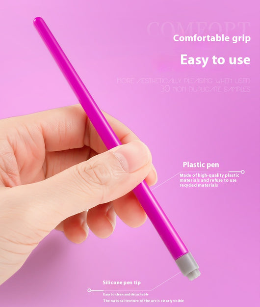 Kit de Estampado para Uñas con Pluma de Tinta Transferible - Image 8