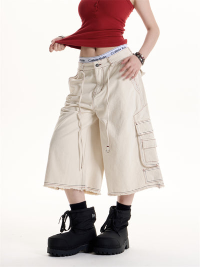 Pantalones Cargo Retro Hot Girl con Múltiples Bolsillos - Image 3