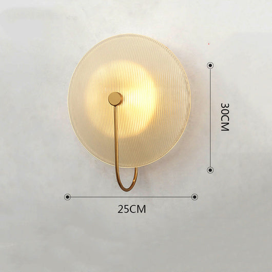 Lámpara de Pared Redonda en Vidrio para Mesita de Noche - Image 12