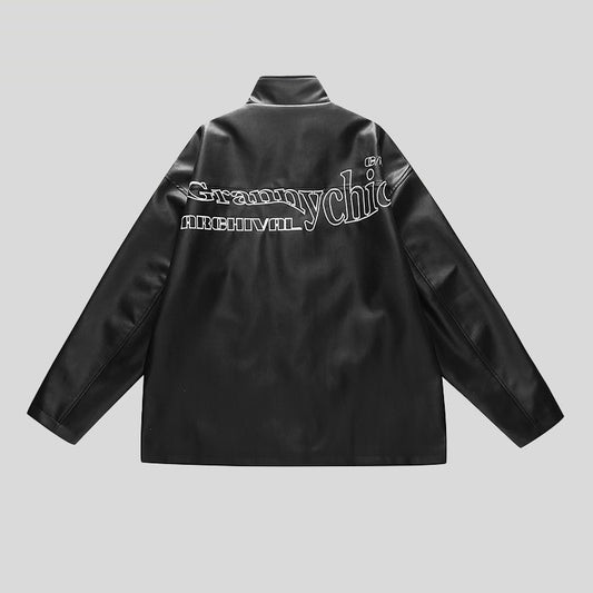 Chaqueta Casual Unisex de Cuero PU - Estilo Trendy Versátil - Image 2