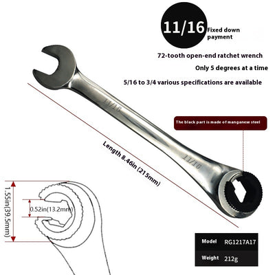 Llave Inglesa Ajustable con Carraca de Tubo Abierto - Image 24