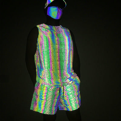 Conjunto Deportivo Reflectante: Tank Top y Shorts para Entrenar - Image 11