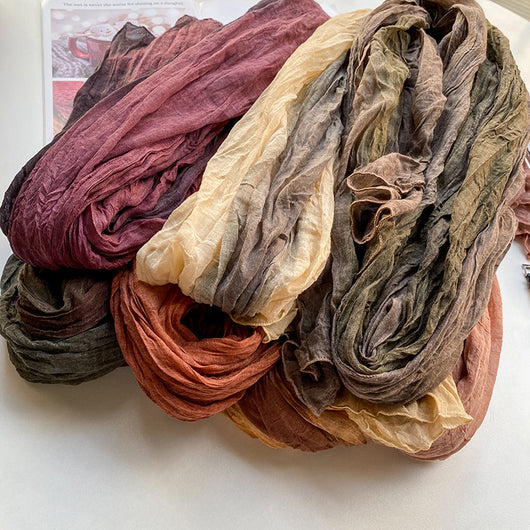 Pañuelo Retro de Algodón y Lino para Mujer - Image 16