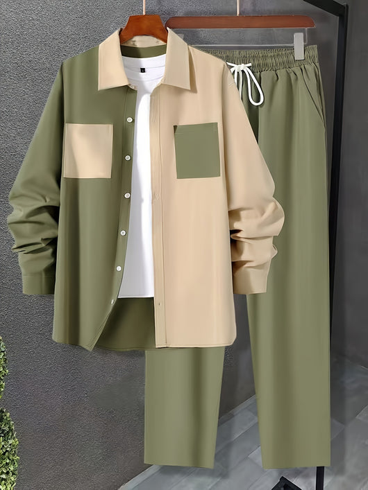 Traje Casual de Pantalón y Camisa para Hombre - Image 6
