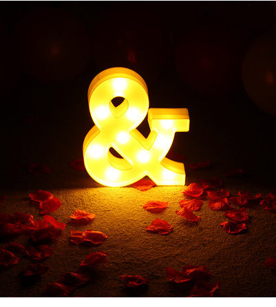 Letras y Números LED Luminosos para Decoración - Lámpara de Batería Romántica - Image 87