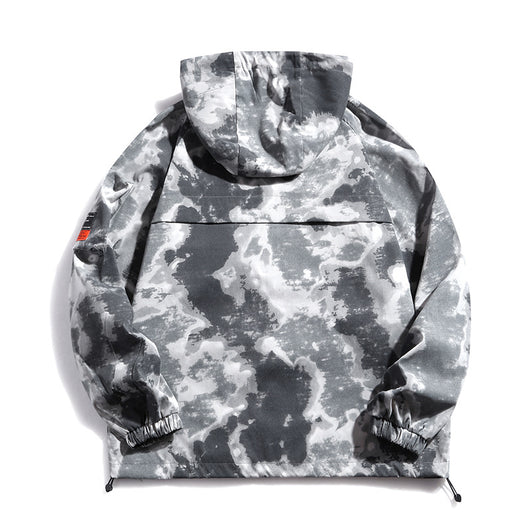 Chaqueta de Trabajo Gris con Capucha y Múltiples Bolsillos para Hombre - Image 7