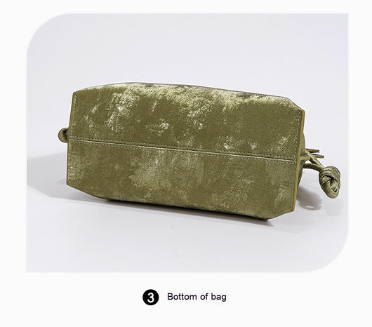 Bolsa de la Suerte con Cordón de Satén y Cuero Genuino - Image 17
