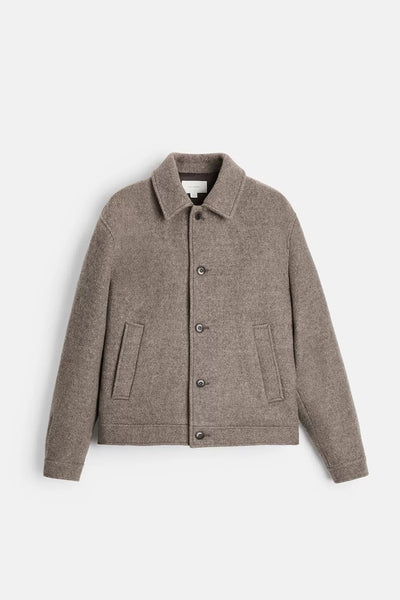 Saco Casual de Lana Tejida con Solapa para Hombre - Image 11
