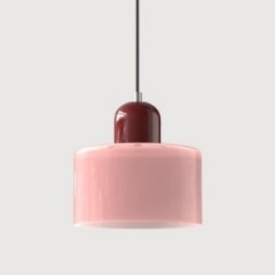 Lámpara Colgante Redonda de Vidrio Crema - Diseño Minimalista - Image 28